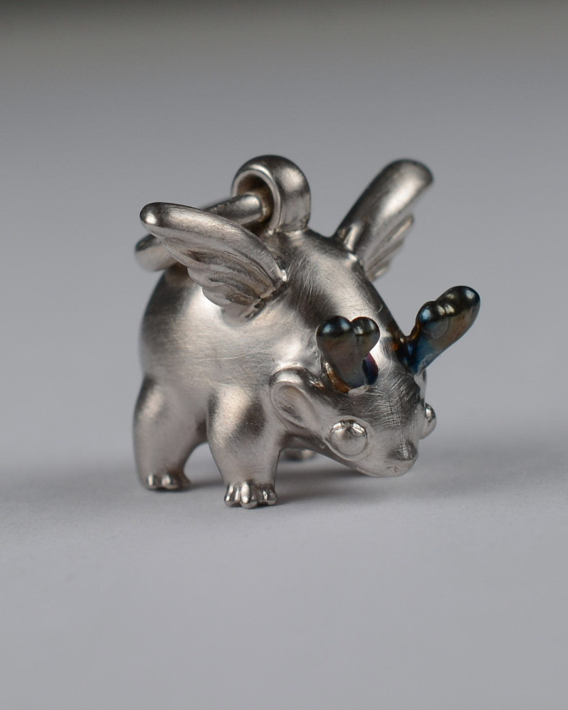 Winged creature with horns, Bright Creature Companion Being. © Adrian Ashley