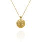 Gold vermeil Chakra Mandala charm pendant and chain. © Adrian Ashley© Adrian Ashley