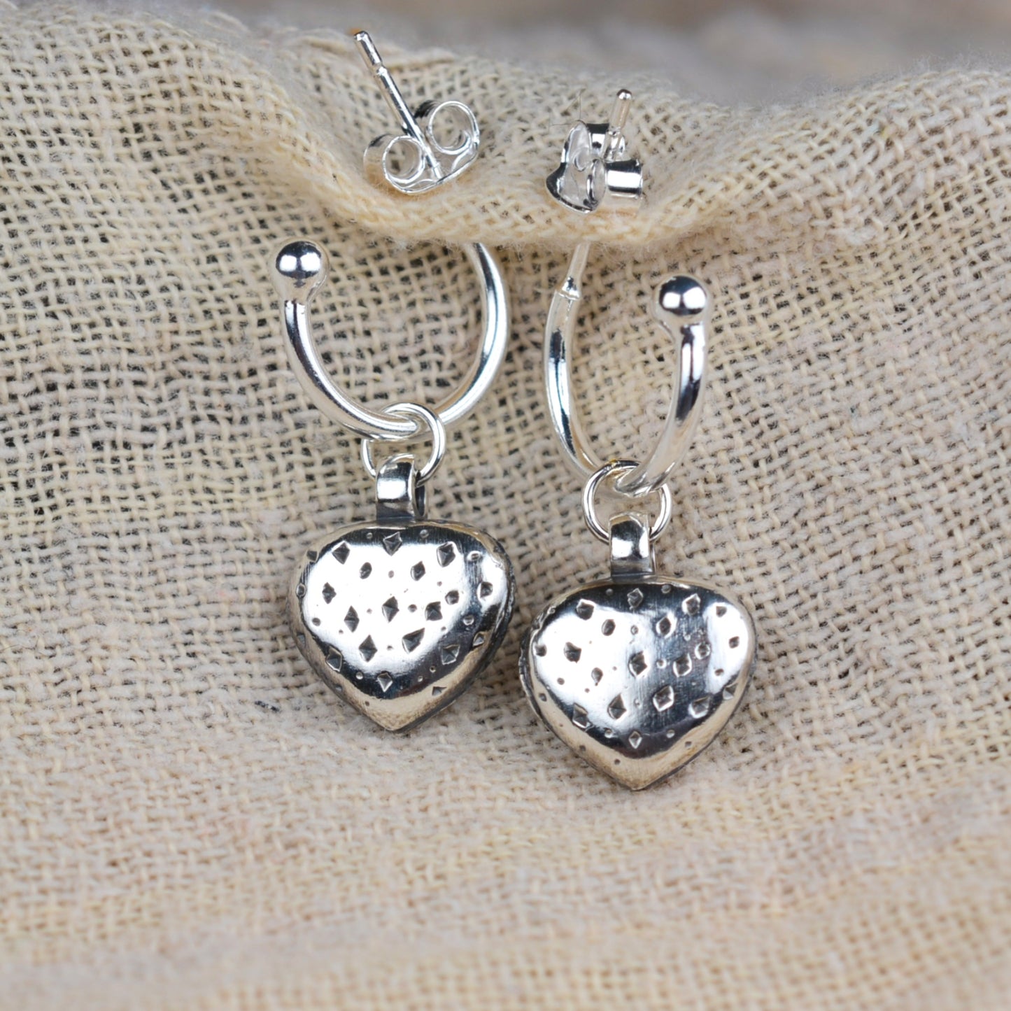 Owl earrings, sterling silver wildlife earrings *This piece is finished and ready to be shipped* © Adrian Ashley