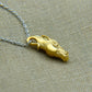 Solid 22ct gold horse pendant and platinum chain. Handmade to order. © Adrian Ashley