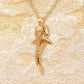 Solid gold whale shark charm pendant and chain. *Ready to be shipped*. © Adrian Ashley