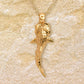 Solid gold whale shark charm pendant and chain. *Ready to be shipped*. © Adrian Ashley