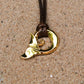 Whale tail necklace. Solid yellow gold whale fluke design. *This piece is finished and ready to be shipped* © Adrian Ashley