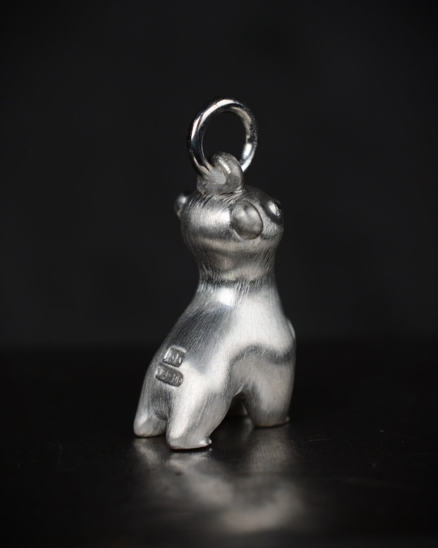 Stoat type Bright Creature with a 0.25ct natural diamond.