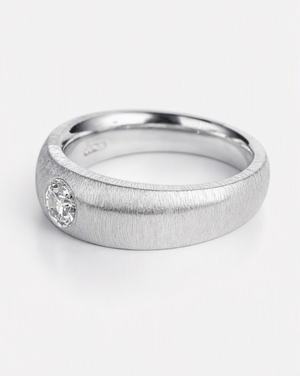 Old-cut diamond ring featuring a 0.42ct natural diamond reclaimed from vintage jewellery.