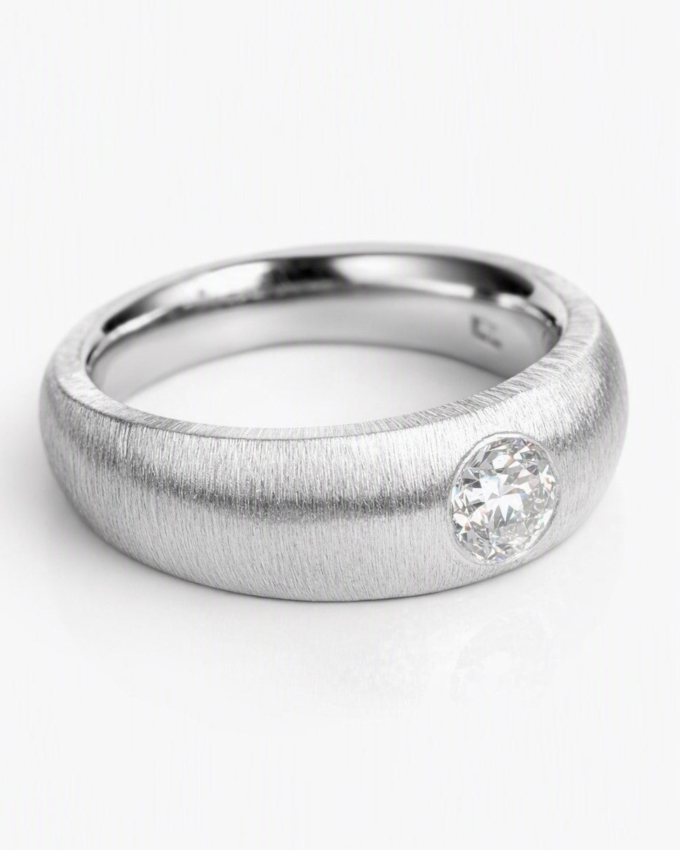 Old-cut diamond ring featuring a 0.42ct natural diamond reclaimed from vintage jewellery.