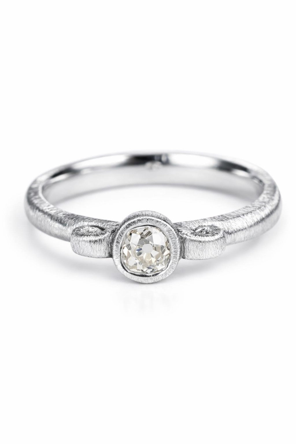 Old-cut diamond ring featuring a 0.30ct natural diamond reclaimed from vintage jewellery.