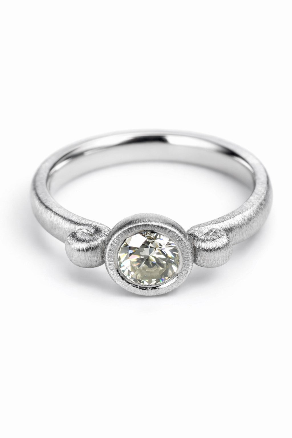 Diamond ring featuring a 0.50ct natural diamond reclaimed from vintage jewellery.