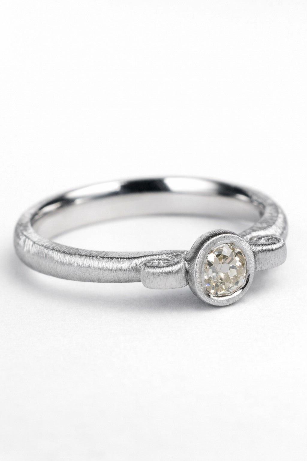 Old-cut diamond ring featuring a 0.30ct natural diamond reclaimed from vintage jewellery.
