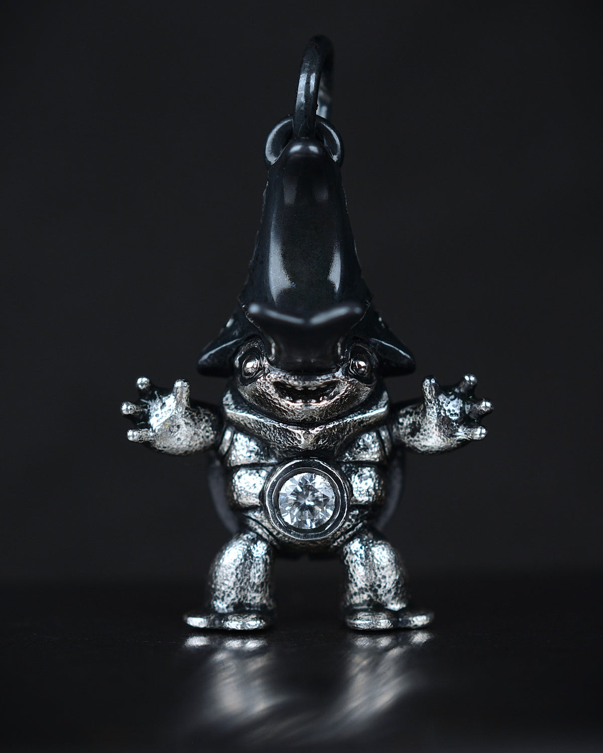 Diamond Beetle Creature with natural diamonds set in its belly and back