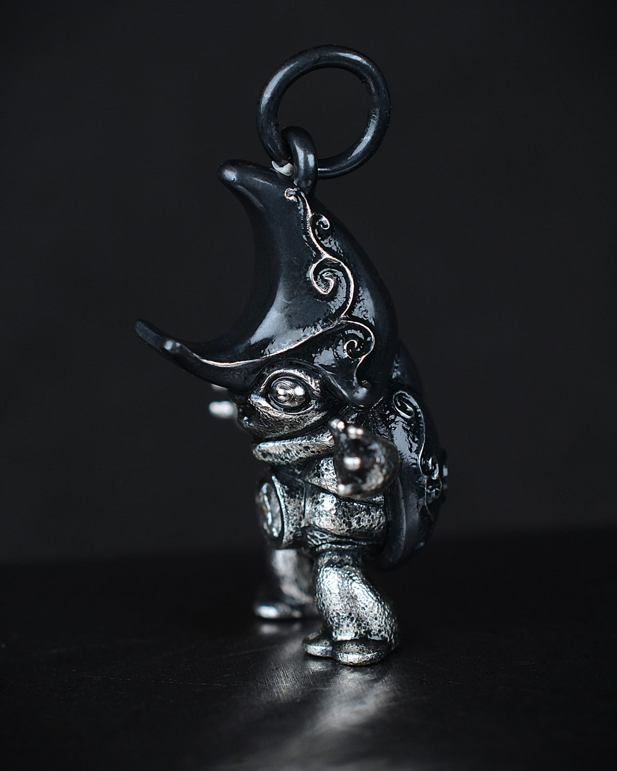 Diamond Beetle Creature with natural diamonds set in its belly and back