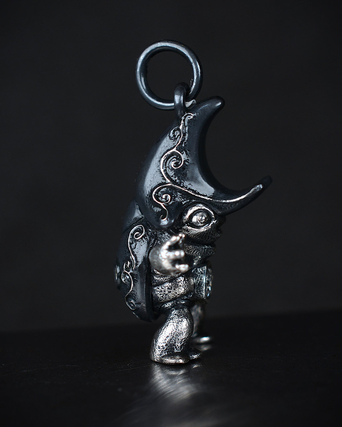 Diamond Beetle Creature with natural diamonds set in its belly and back