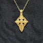 Solid gold Cross charm pendant and chain. Hand made to order. © Adrian Ashley