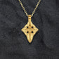 Solid gold Cross charm pendant and chain. Hand made to order. © Adrian Ashley