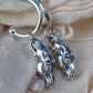 Horse head earrings, sterling silver equestrian earrings *This piece is finished and ready to be shipped* © Adrian Ashley