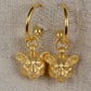 Gold plated, solid sterling silver Lioness earrings *This piece is finished and ready to be shipped* © Adrian Ashley