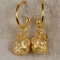 Gold plated, solid sterling silver Lioness earrings *This piece is finished and ready to be shipped* © Adrian Ashley