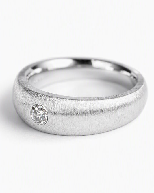 Old-cut diamond ring featuring a 0.24ct natural diamond reclaimed from vintage jewellery.