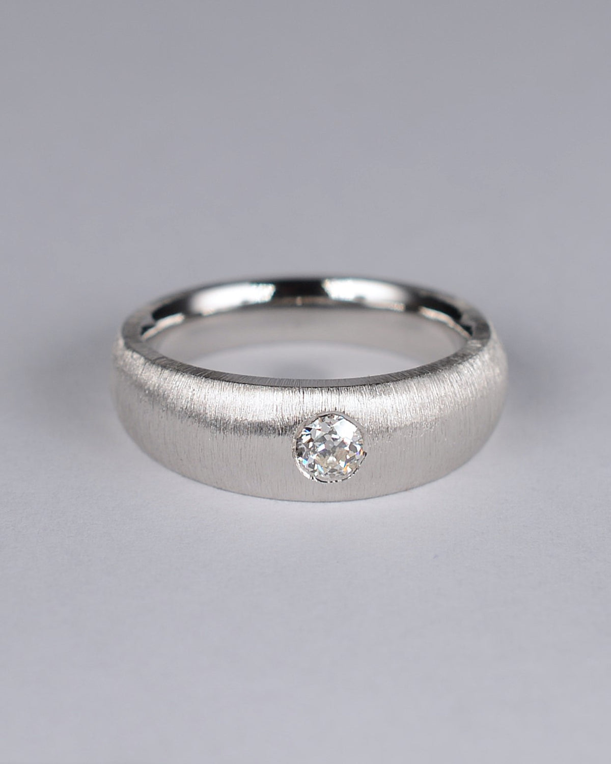 Old-cut diamond ring featuring a 0.23ct natural diamond reclaimed from vintage jewellery.
