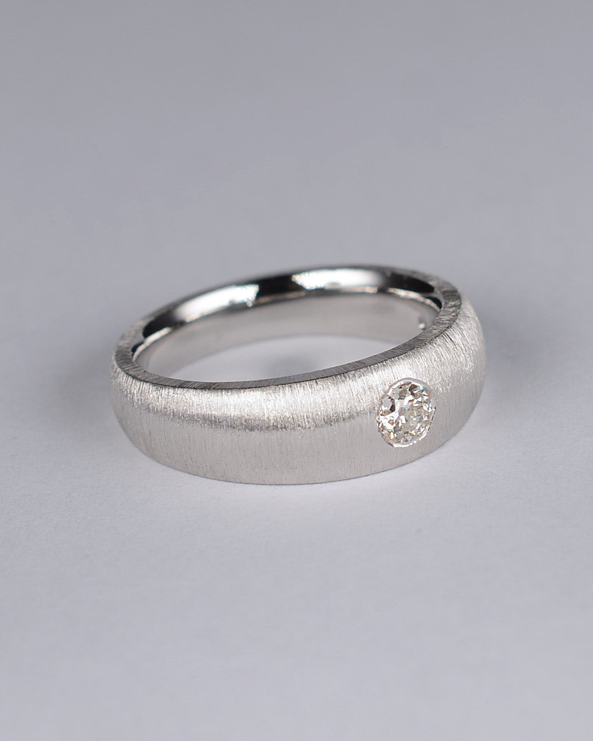 Old-cut diamond ring featuring a 0.23ct natural diamond reclaimed from vintage jewellery.