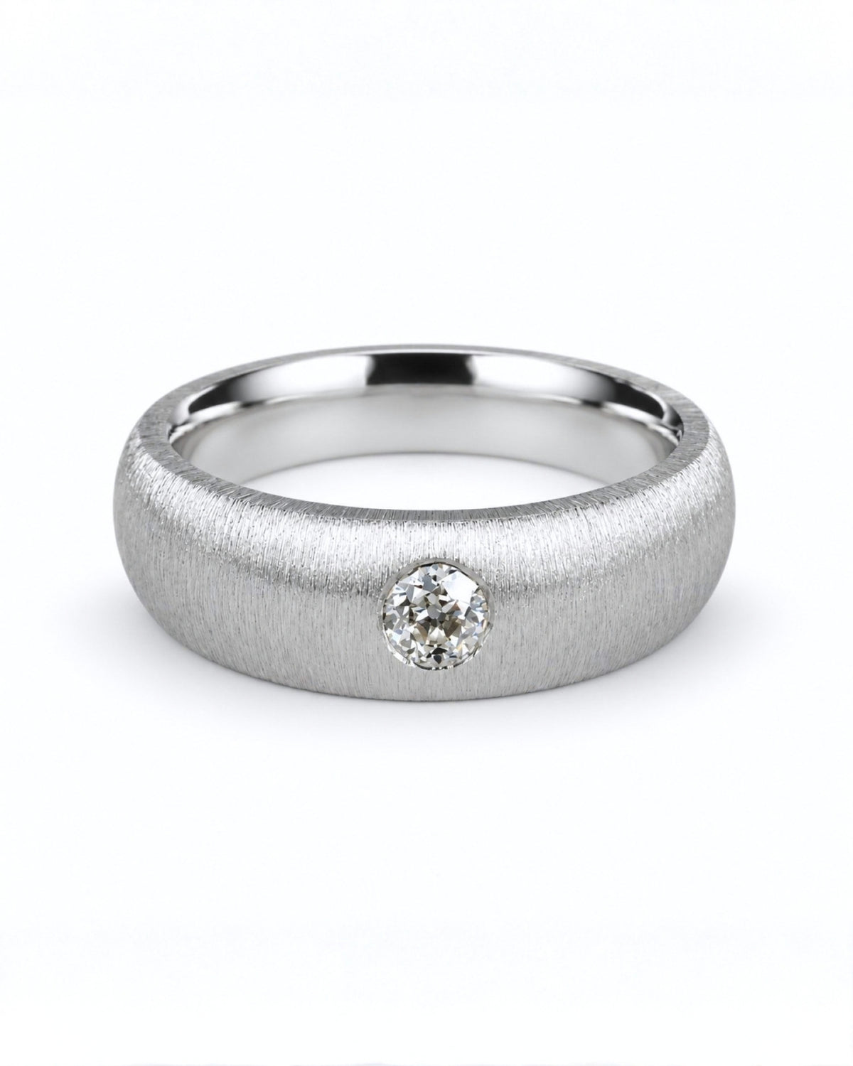 Old-cut diamond ring featuring a 0.23ct natural diamond reclaimed from vintage jewellery.