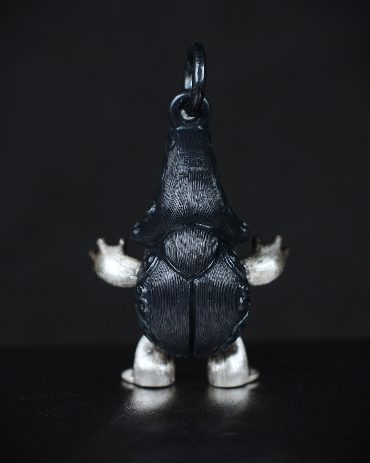 Black Beetle Creature with an antique diamond set in its belly