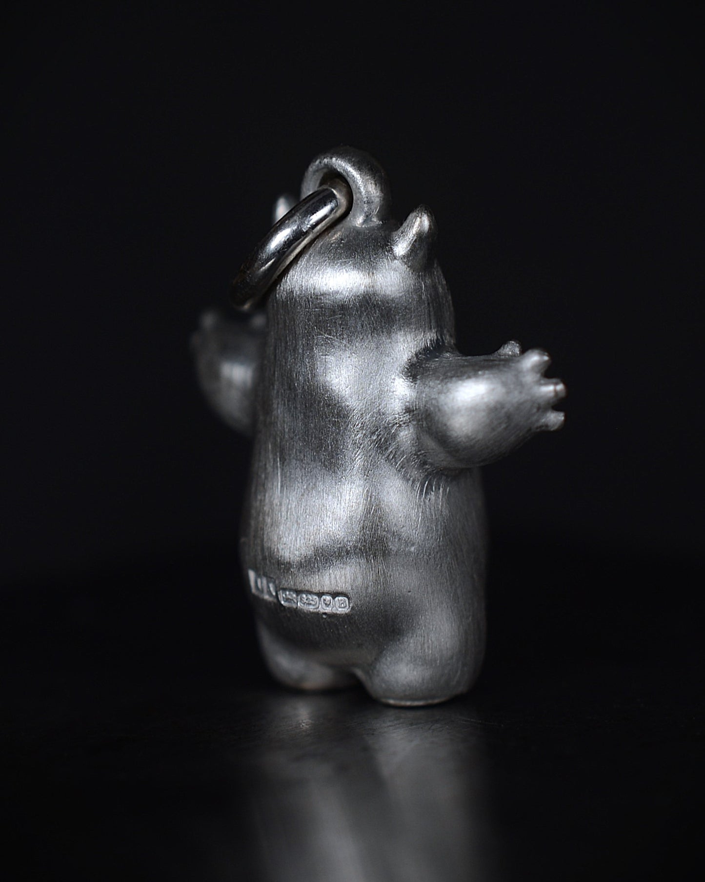 Pearshape Bright Creature Companion Being with a diamond and parcel gilt.