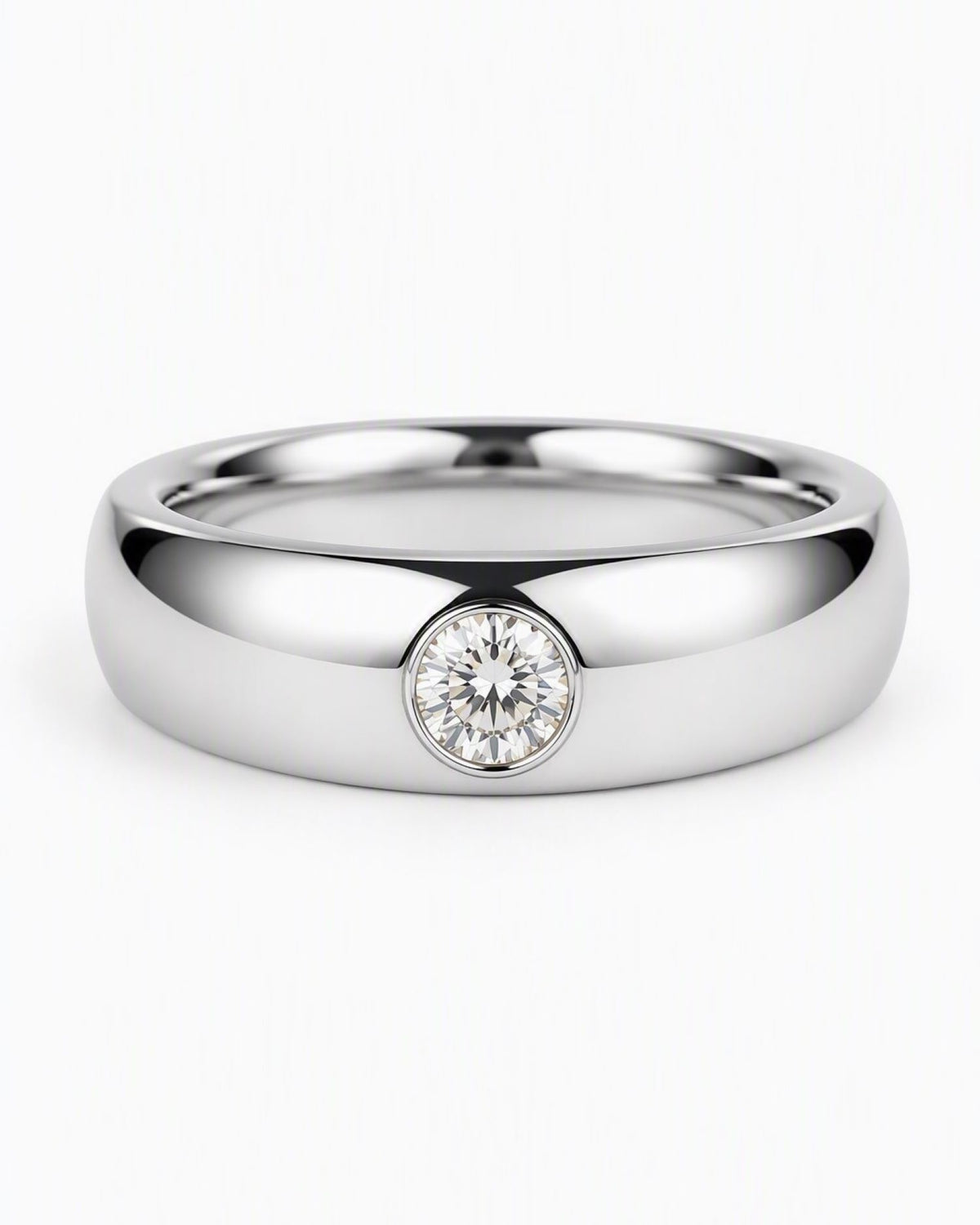 Brilliant-cut diamond ring featuring a 0.26ct natural diamond reclaimed from vintage jewellery.