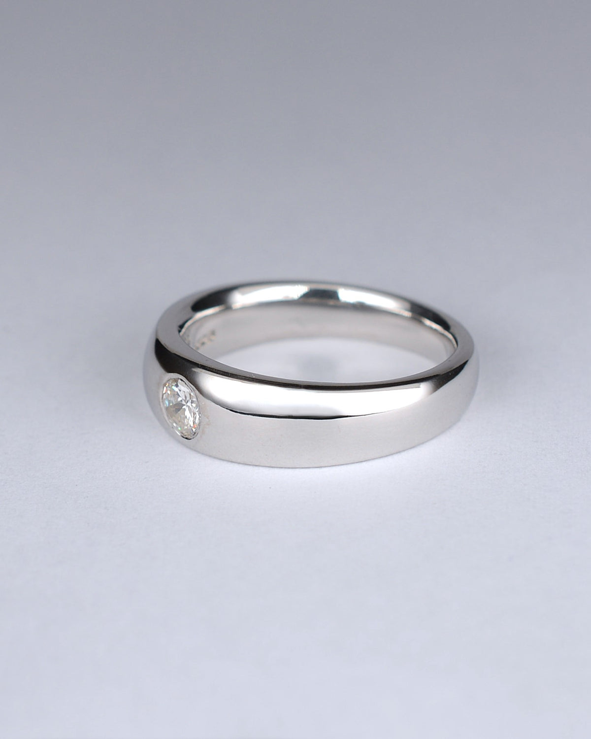 Brilliant-cut diamond ring featuring a 0.26ct natural diamond reclaimed from vintage jewellery.
