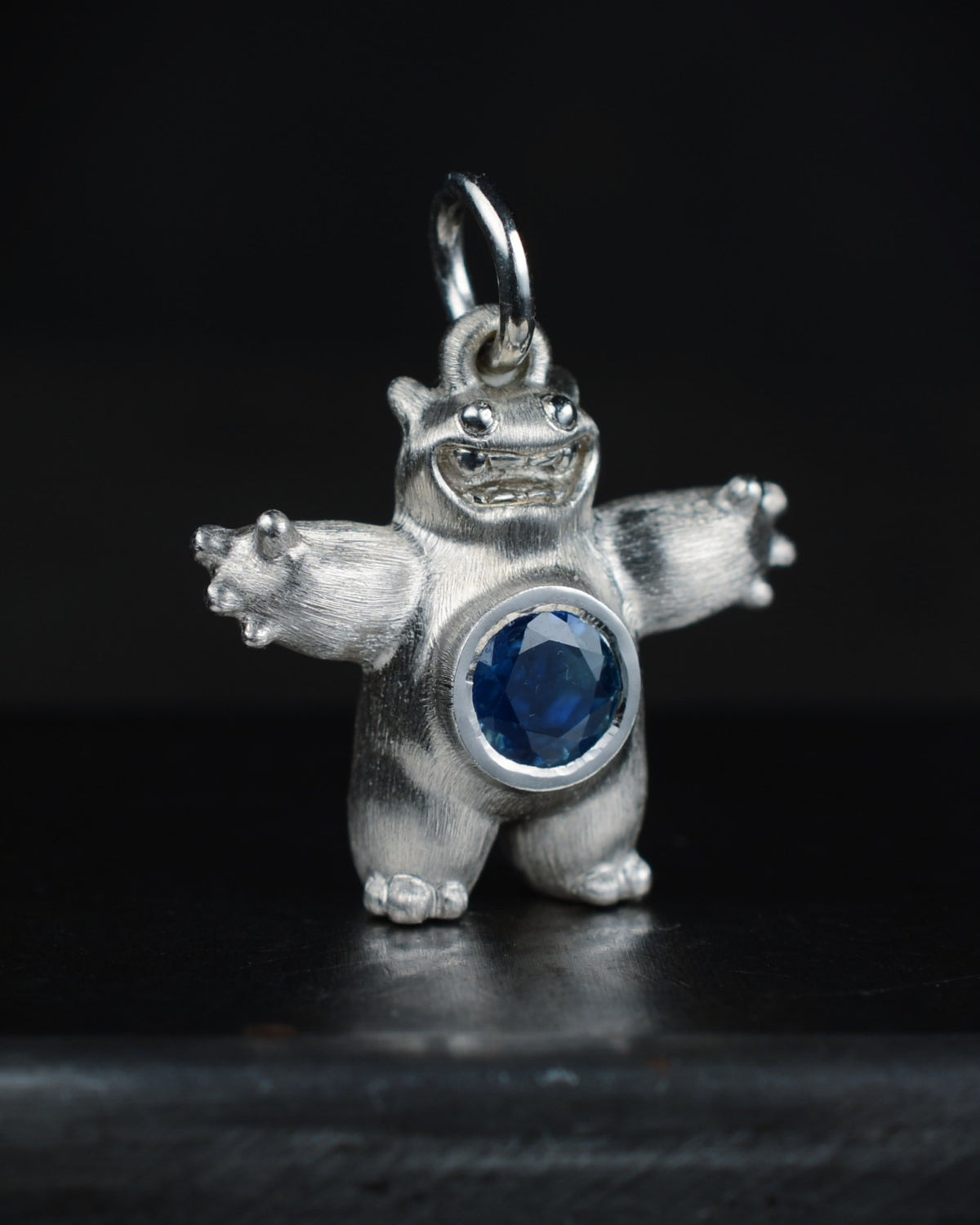 Happy chubby Bright Creature with a natural sapphire belly.