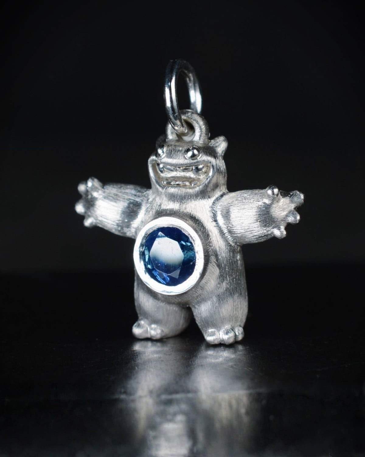 Happy chubby Bright Creature with a natural sapphire belly.