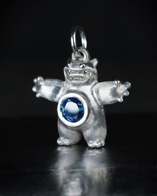 Happy chubby Bright Creature with a natural sapphire belly.