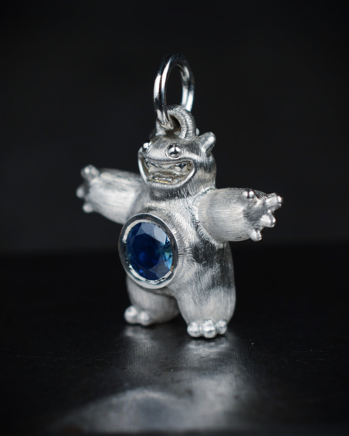 Happy chubby Bright Creature with a natural sapphire belly.