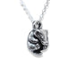 Solid sterling silver badger charm pendant and chain. © Adrian Ashley