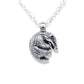 Solid sterling silver badger charm pendant and chain. © Adrian Ashley