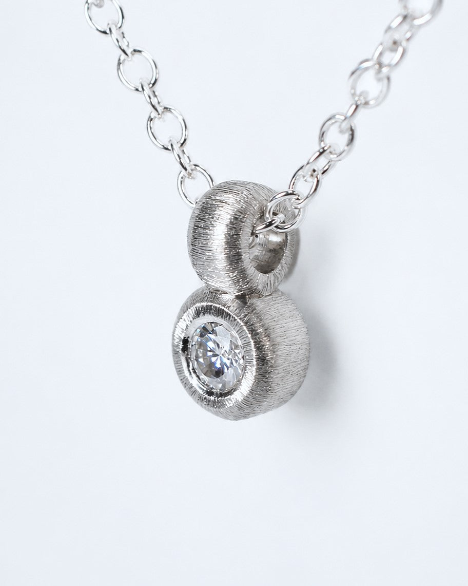 Pendant featuring a 0.13ct natural diamond reclaimed from vintage jewellery.