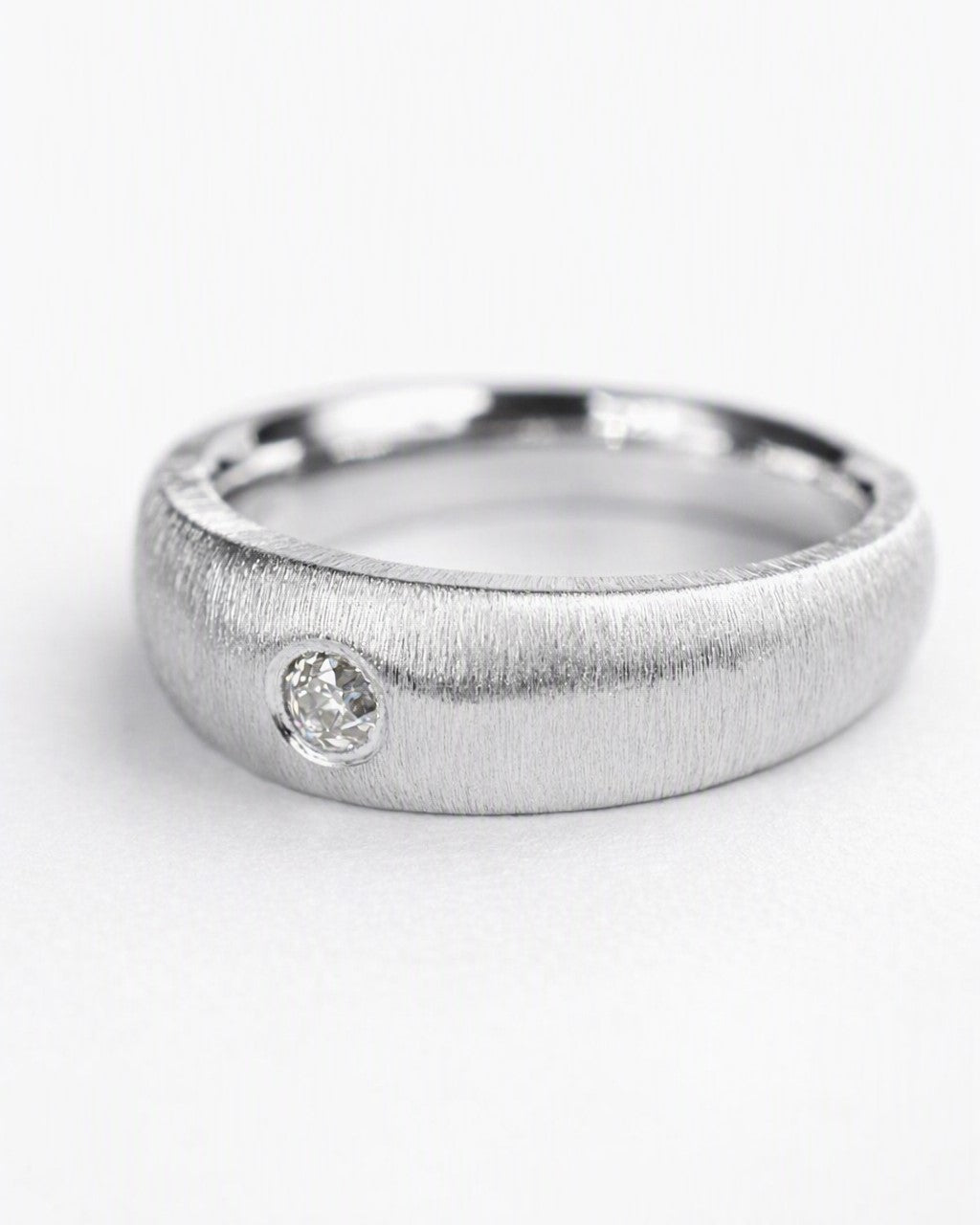 Old-cut diamond ring featuring a 0.14ct natural diamond reclaimed from vintage jewellery.