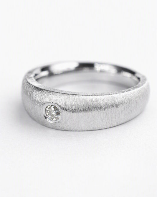 Old-cut diamond ring featuring a 0.14ct natural diamond reclaimed from vintage jewellery.