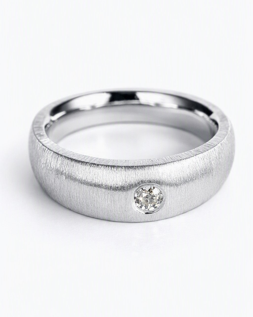 Old-cut diamond ring featuring a 0.14ct natural diamond reclaimed from vintage jewellery.