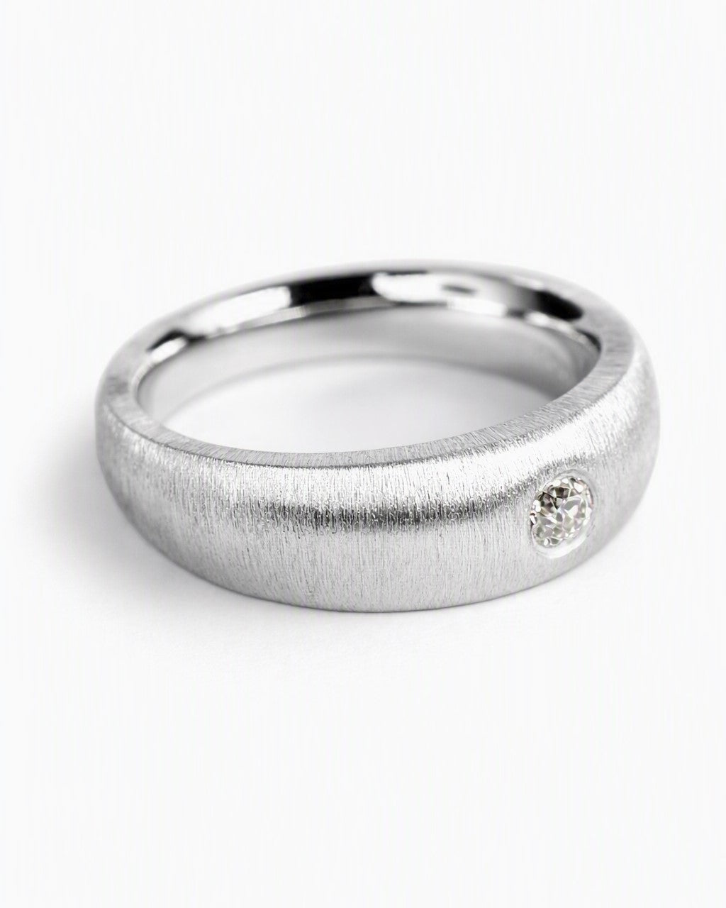 Old-cut diamond ring featuring a 0.14ct natural diamond reclaimed from vintage jewellery.