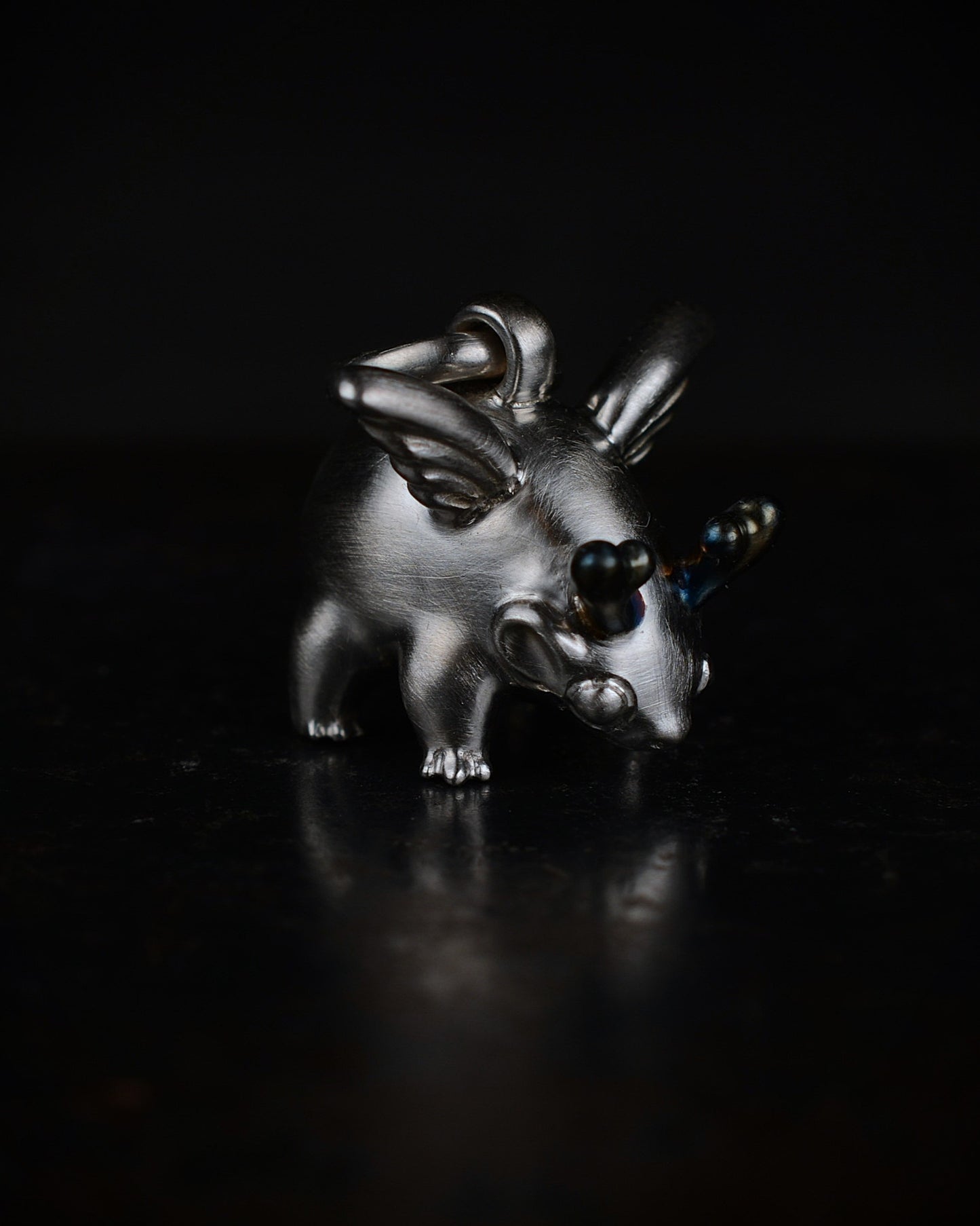 Winged creature with horns, Bright Creature Companion Being. © Adrian Ashley