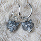 Wolf earrings, sterling silver wildlife earrings *This piece is finished and ready to be shipped* © Adrian Ashley