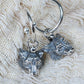 Wolf earrings, sterling silver wildlife earrings *This piece is finished and ready to be shipped* © Adrian Ashley