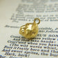 Solid 22ct gold lioness pendant and platinum chain. Handmade to order. © Adrian Ashley