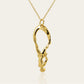 Gold plated silver Freediver pendant and chain. © Adrian Ashley