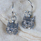 Lynx earrings, sterling silver wildlife earrings *This piece is finished and ready to be shipped* © Adrian Ashley