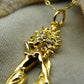 Gold plated silver Mermaid pendant and chain. © Adrian Ashley