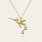 Gold plated silver Weedy Sea Dragon pendant and chain © Adrian Ashley