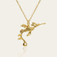 Gold plated silver Weedy Sea Dragon pendant and chain © Adrian Ashley