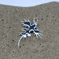 Sea Swallow, Glaucus atlanticus, nudibranch necklace. Highly polished, tarnish resistant silver, strung on a strong cord. © Adrian Ashley